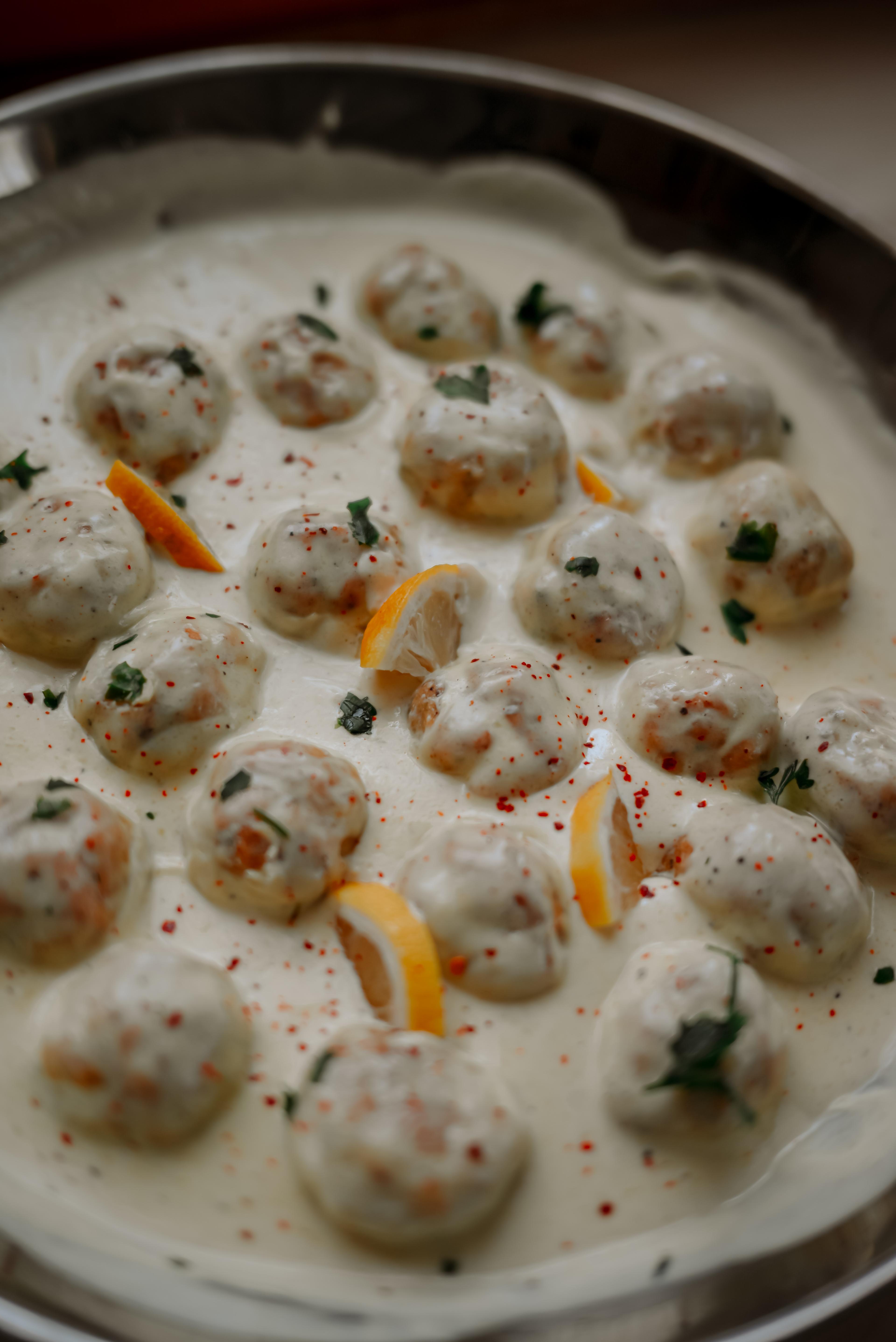 Citromos-parmezános csirkehúsgolyók