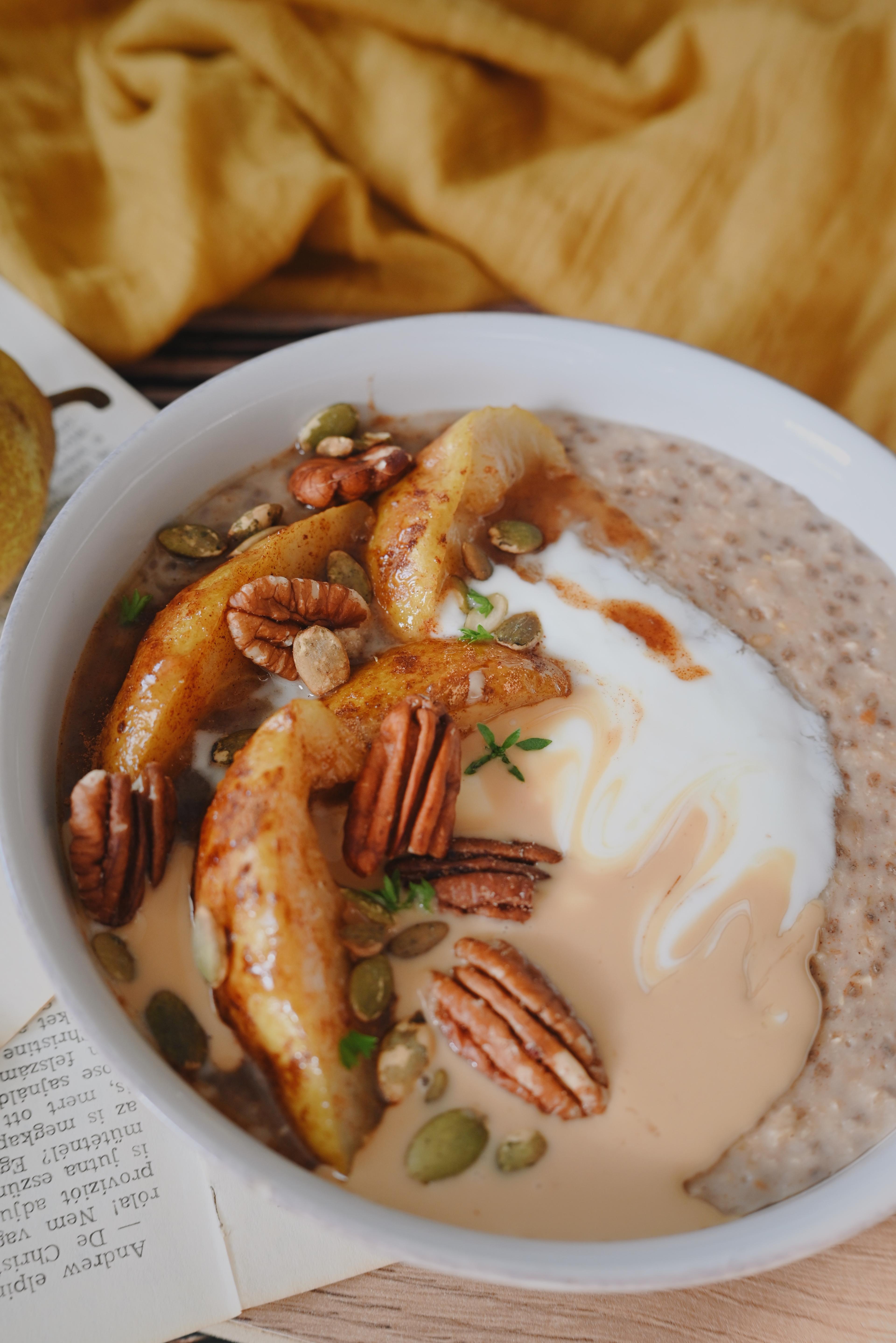 Körtés fűszeres zabkása