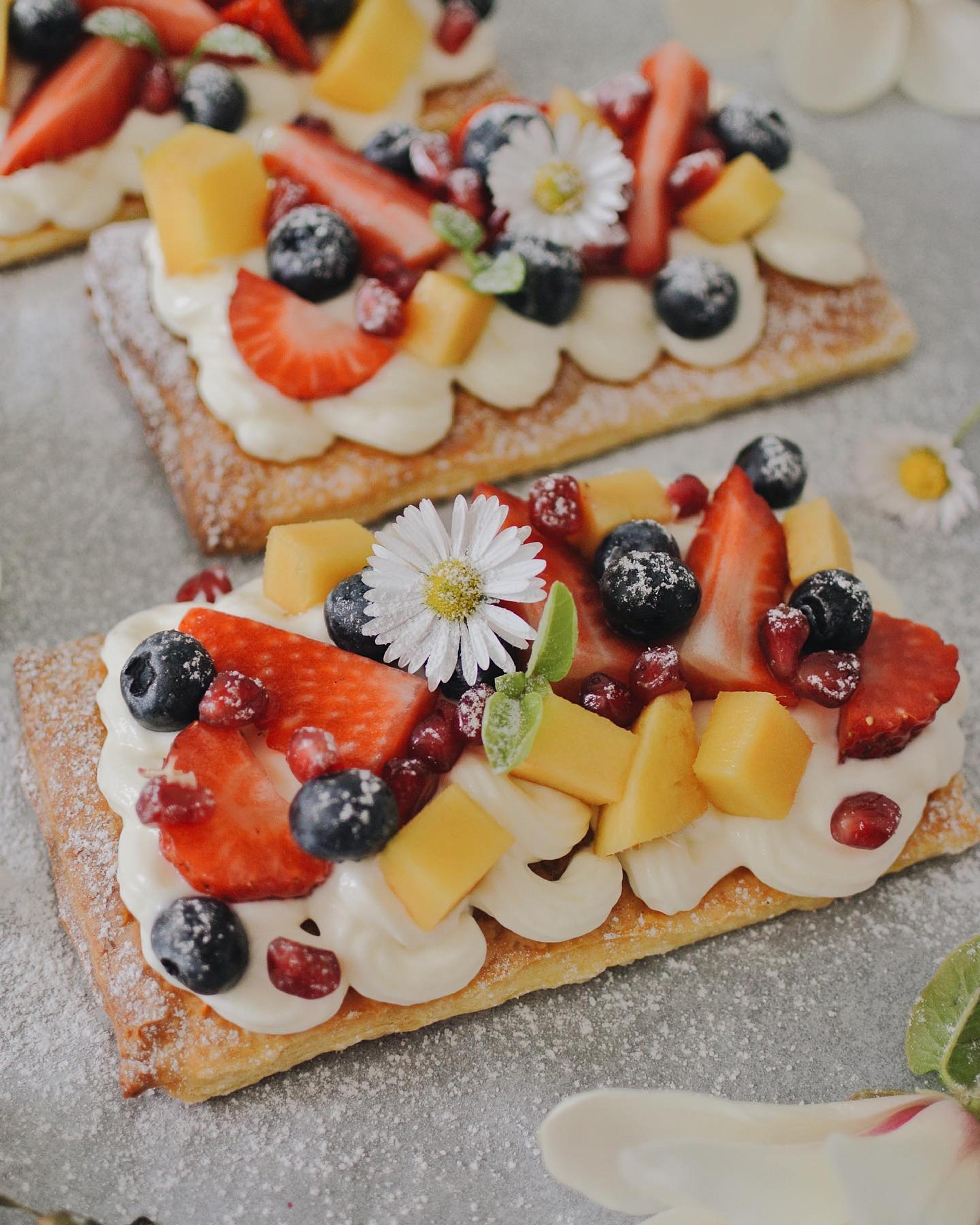 Leveles vaníliás gyümölcstart