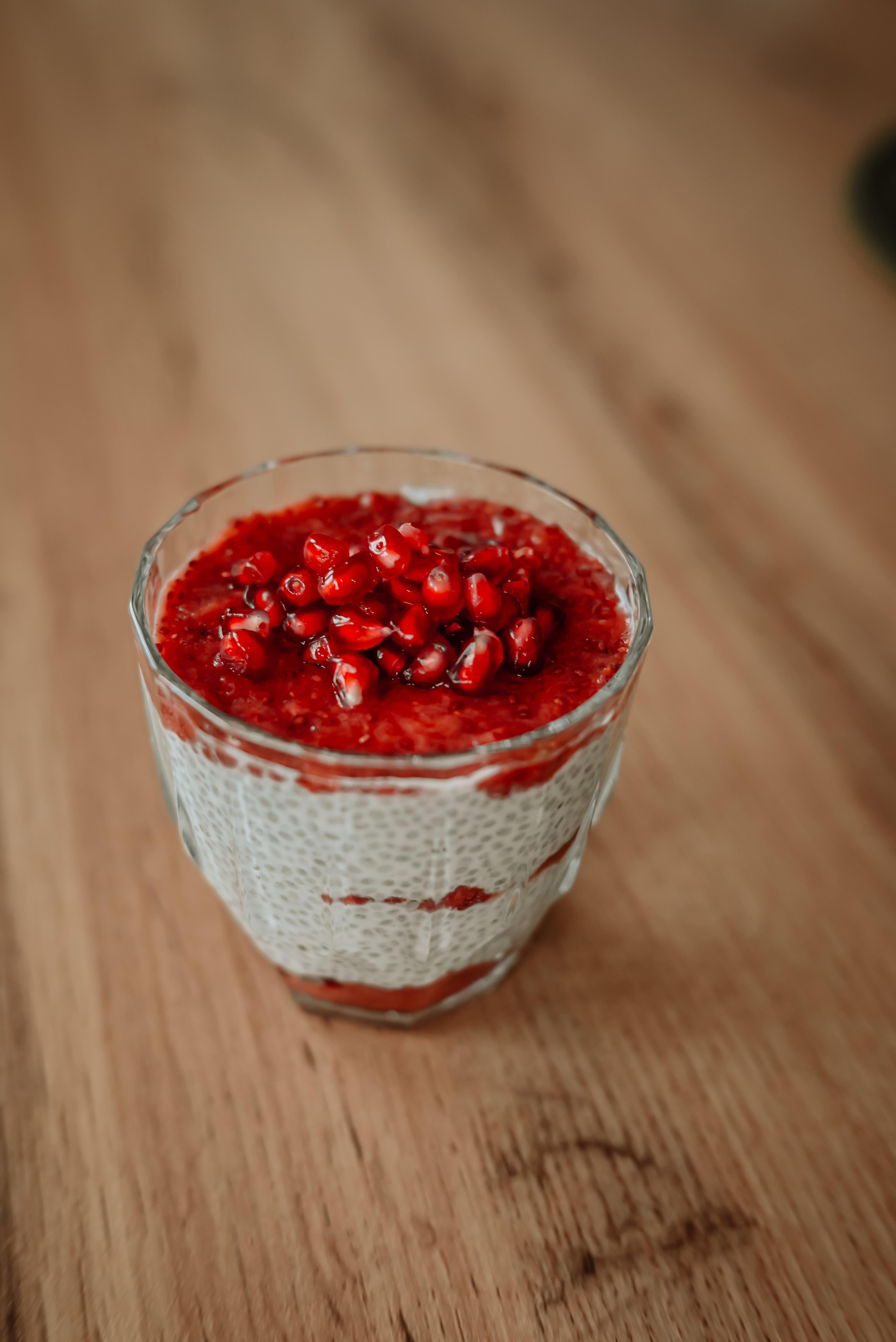 Chia puding epres chia lekvárral