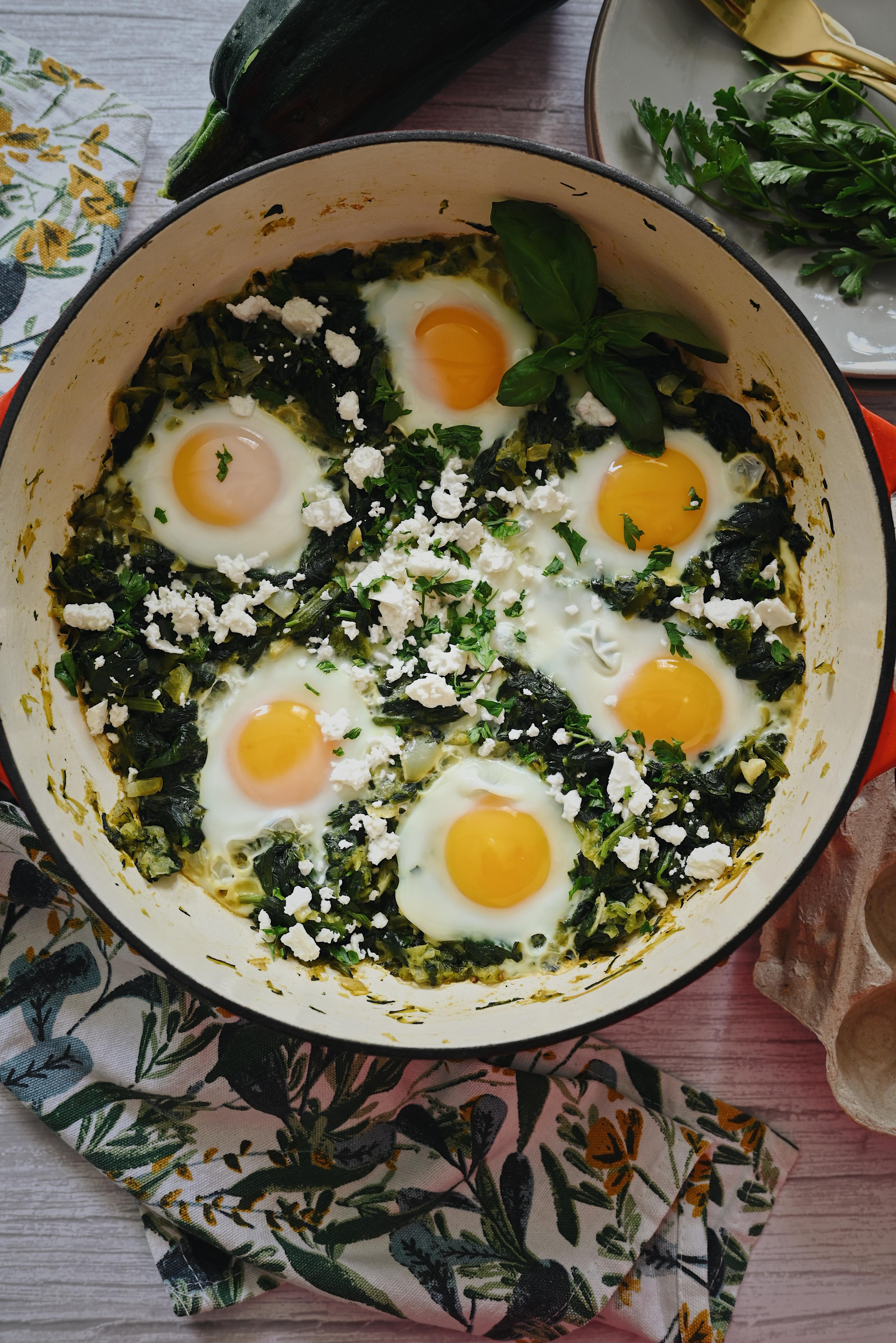 Zöld Shakshuka 