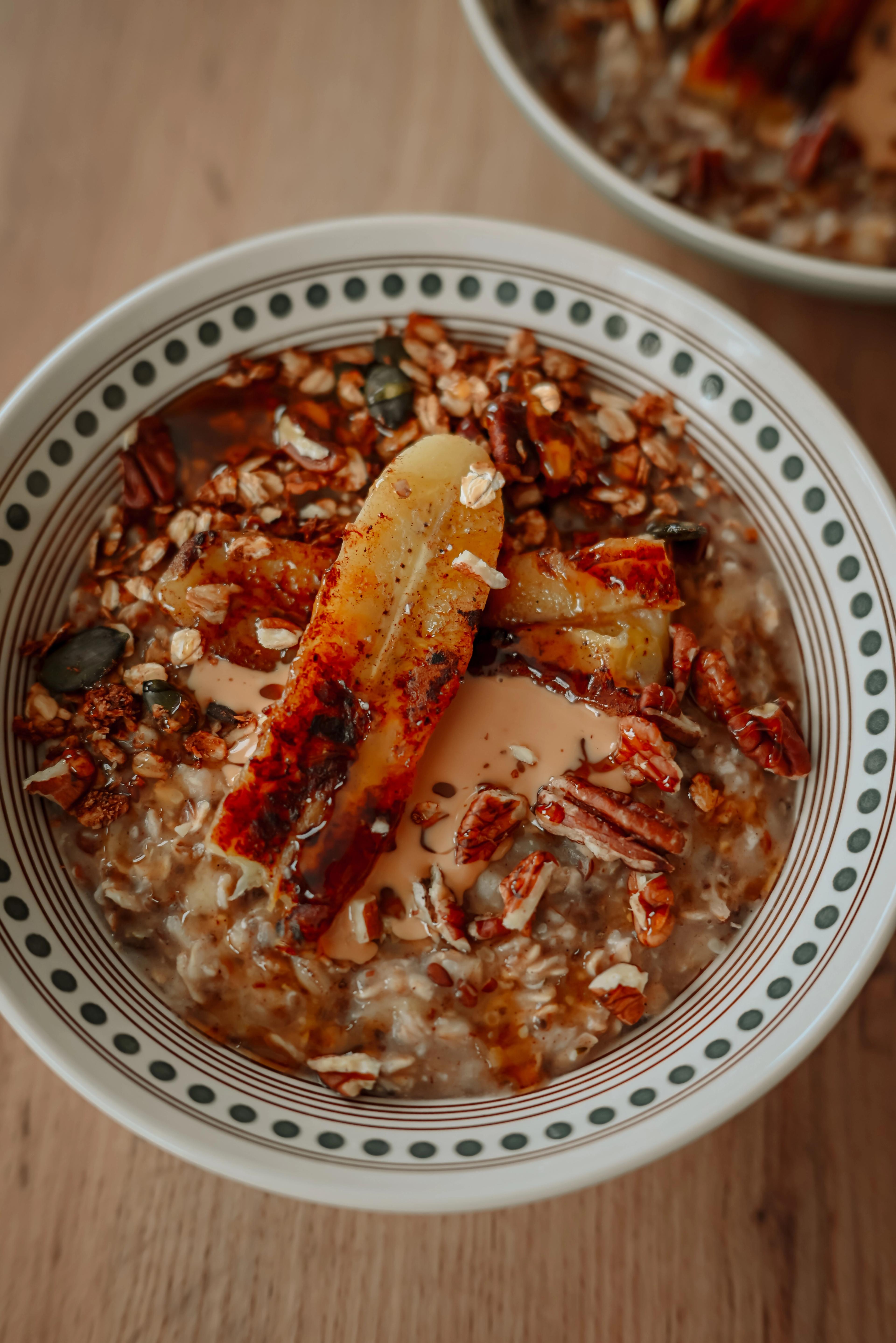 Sült banános zabkása