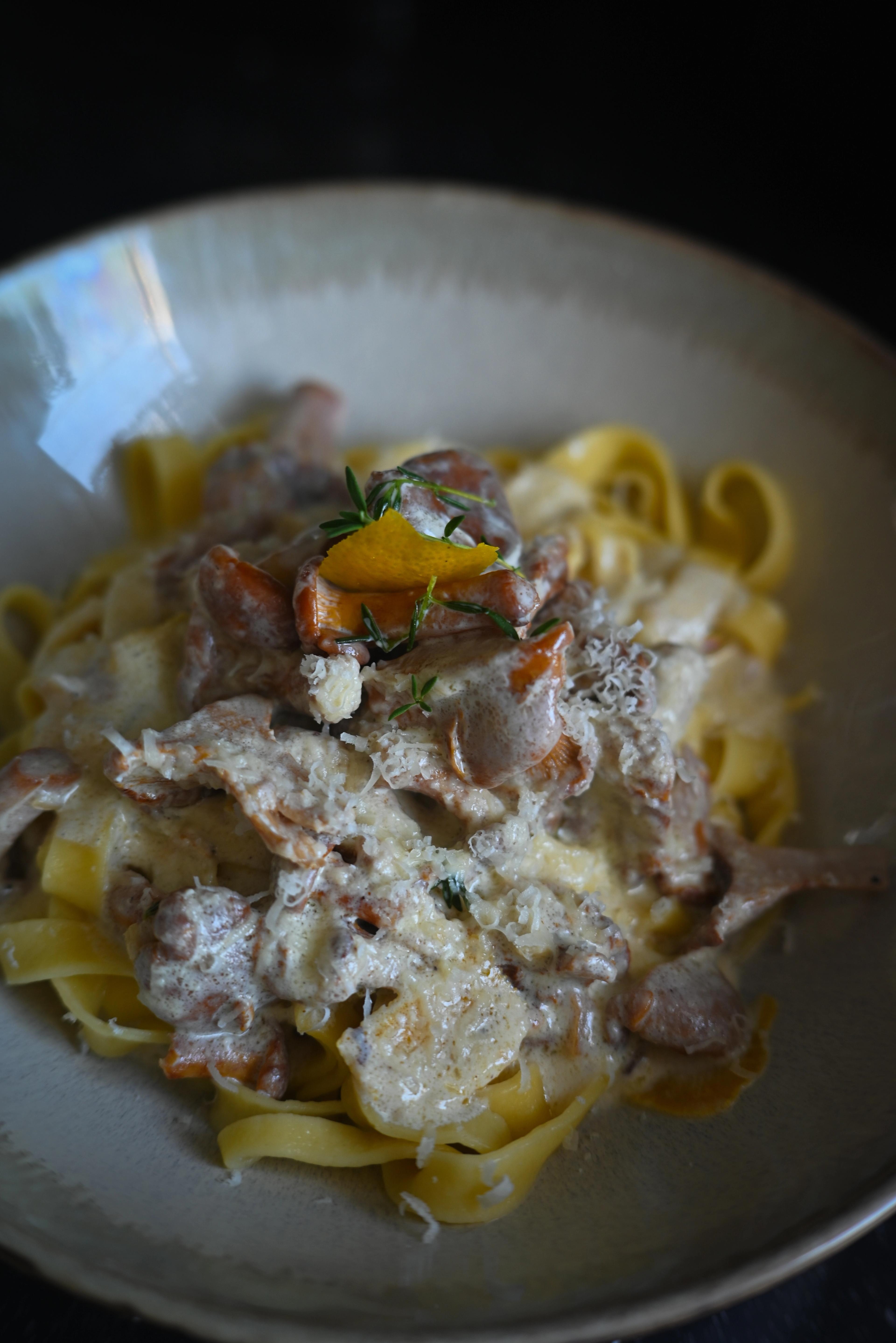 Rókagombás házi tagliatelle