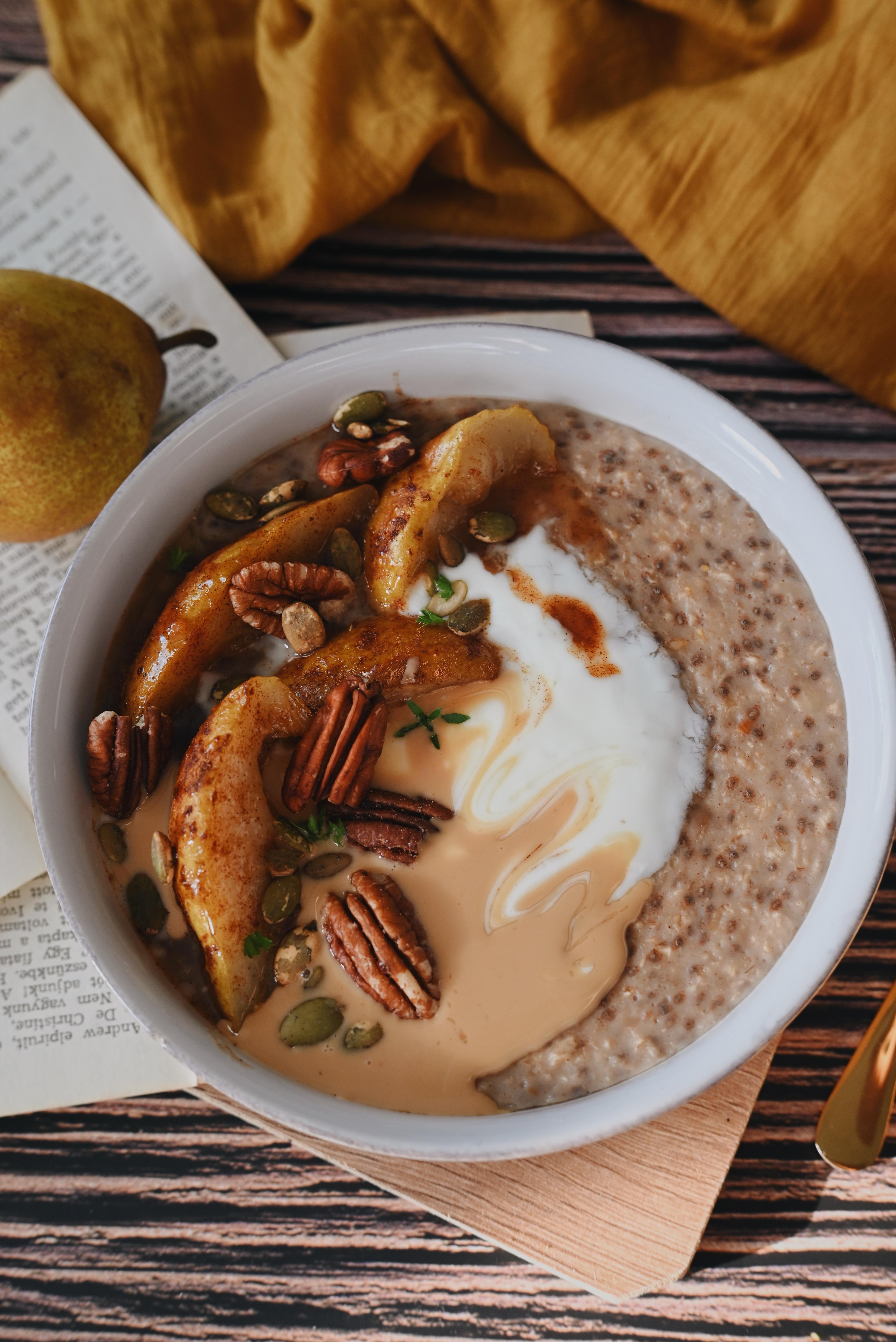 Körtés fűszeres zabkása