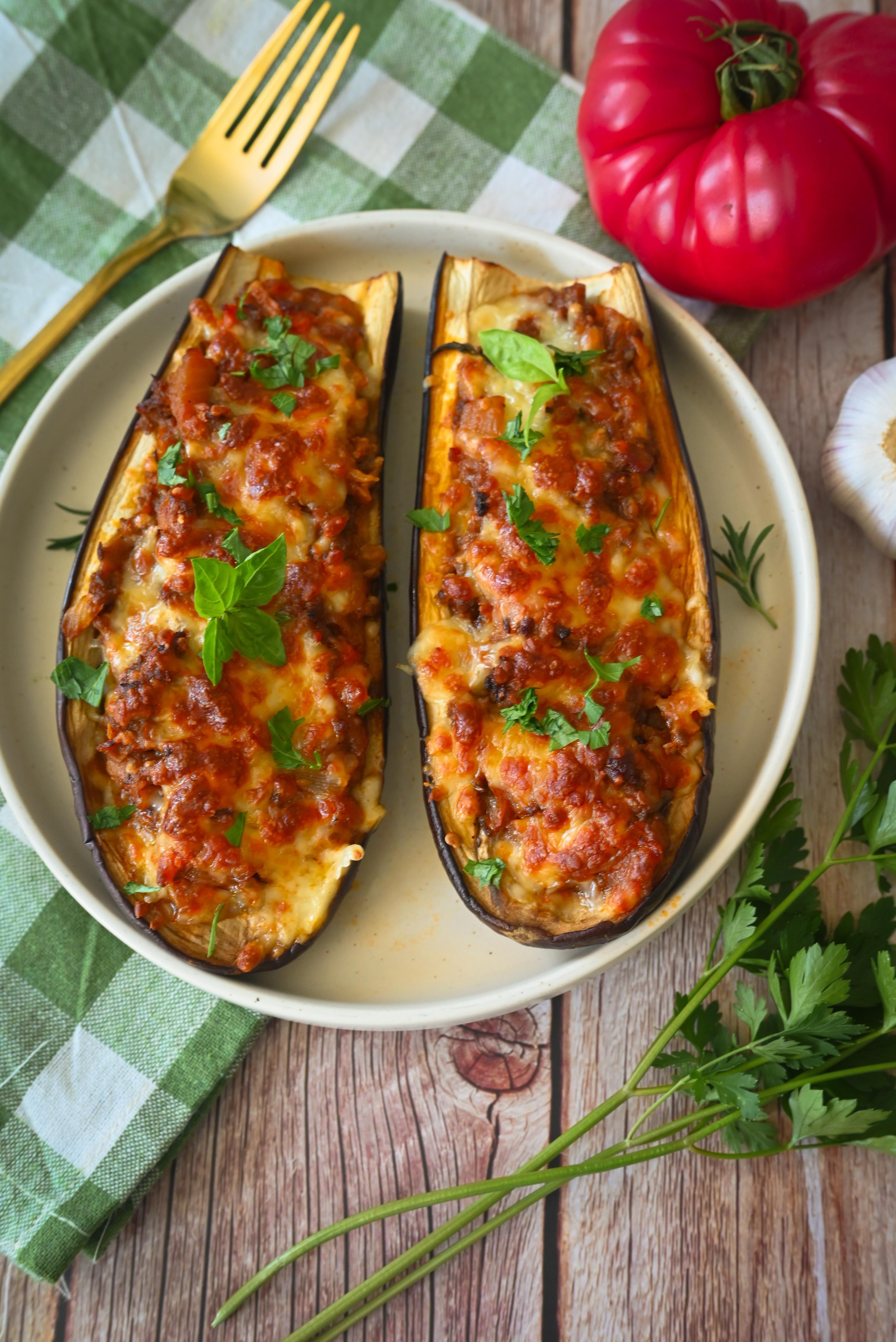 Töltött padlizsán