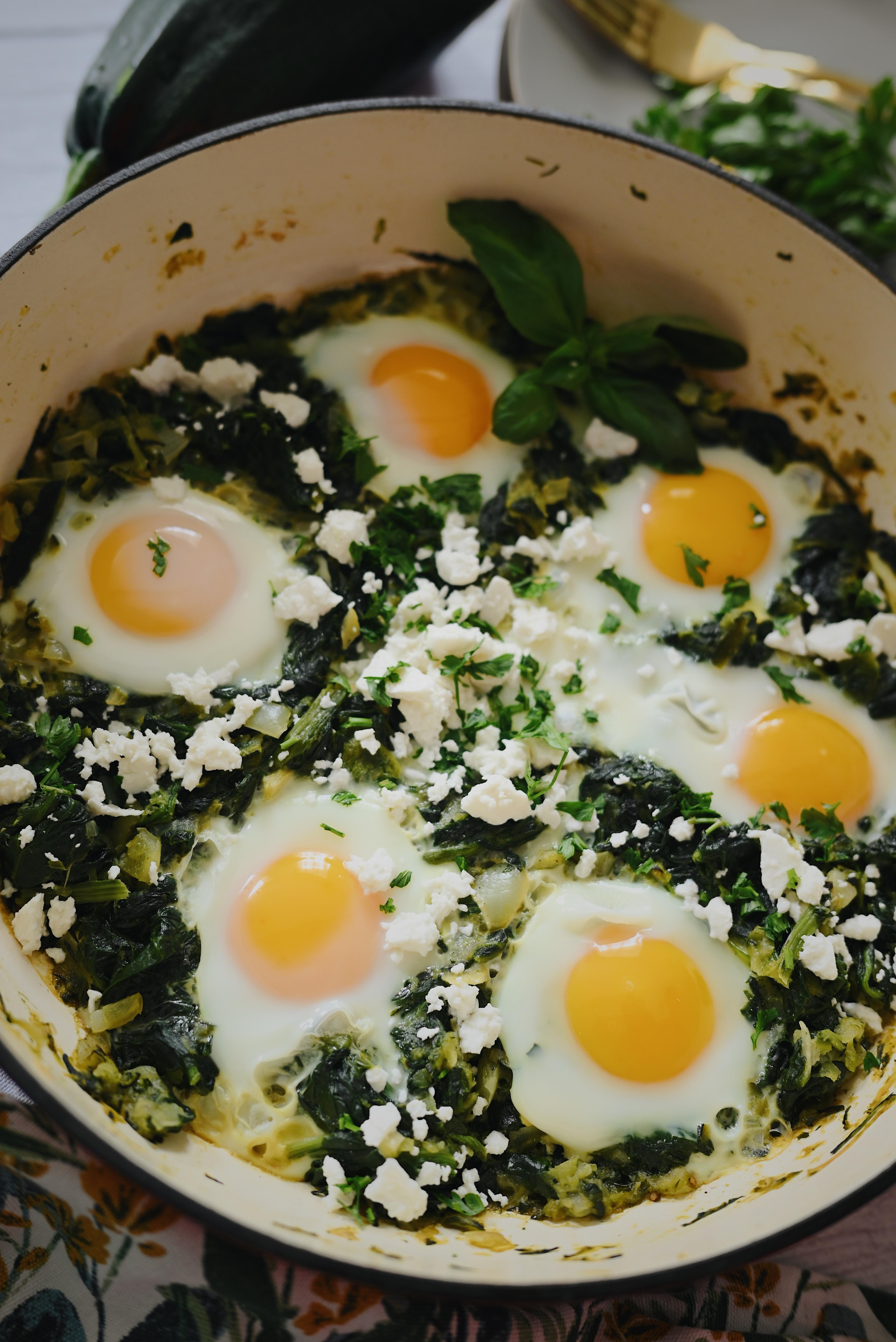 Zöld Shakshuka 