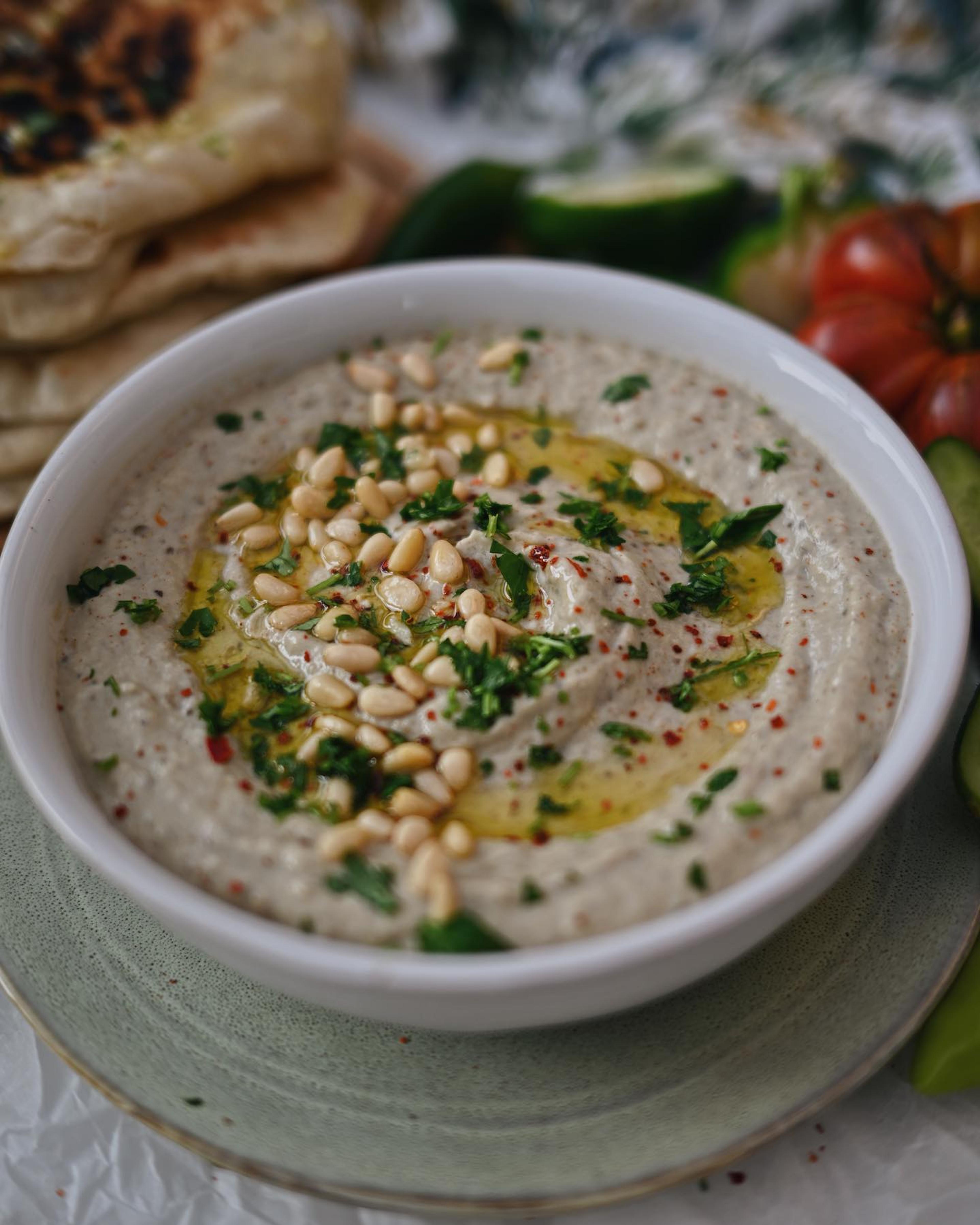 Baba ganoush padlizsánkrém