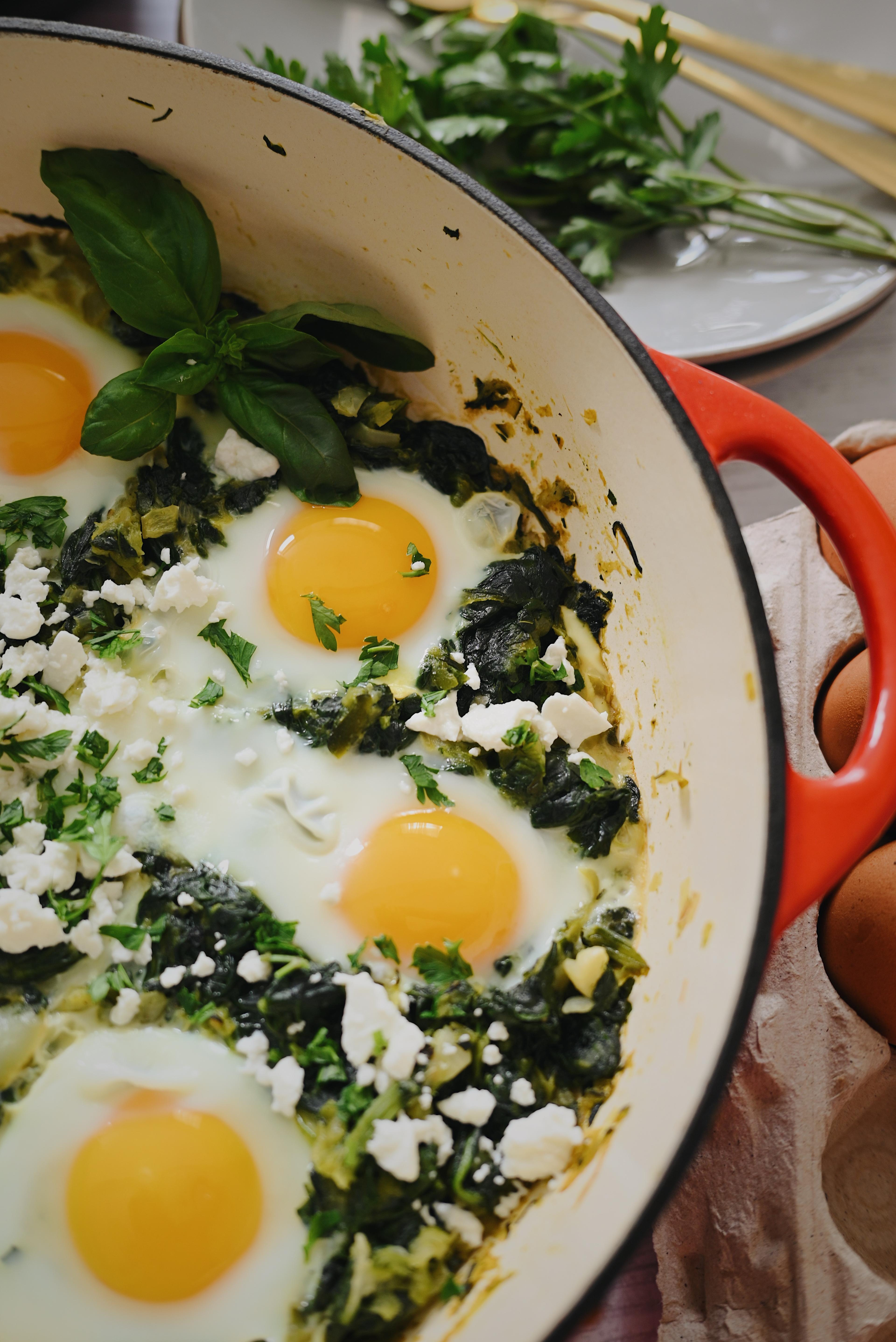 Zöld Shakshuka 