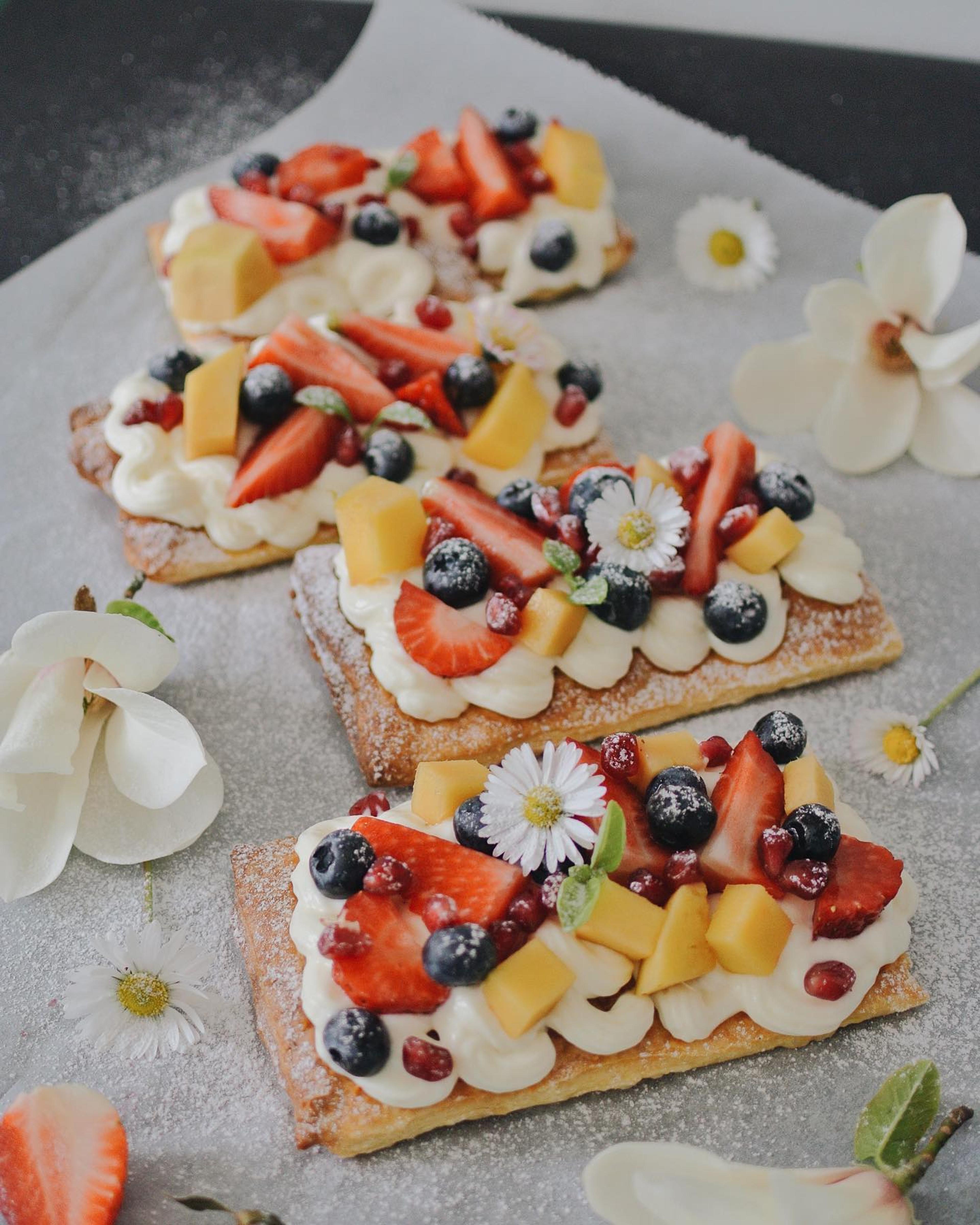 Leveles vaníliás gyümölcstart