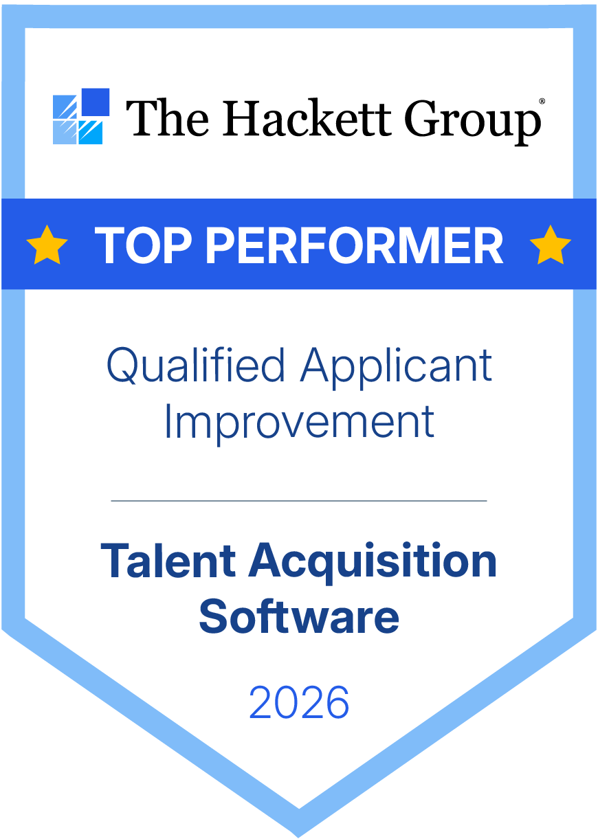The Hackett Group 2026 Top Performer badge — Qualified Applicant Improvement
