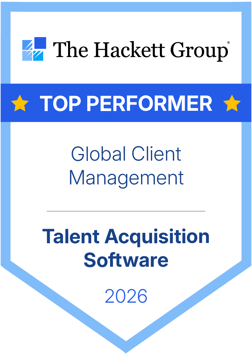 The Hackett Group 2026 Top Performer badge — Global Client Management