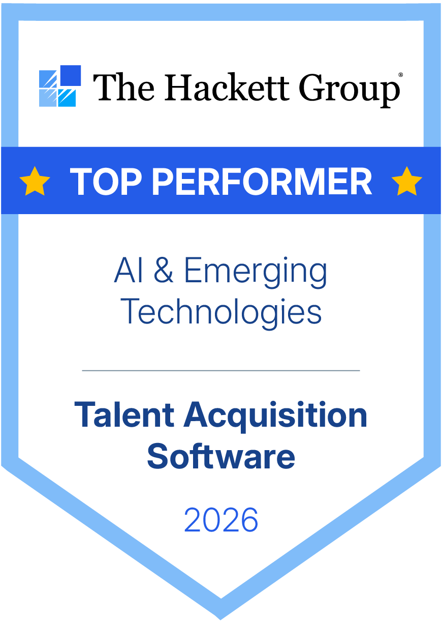 The Hackett Group 2026 Top Performer badge — AI & Emerging Technologies
