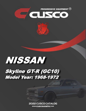 Nissan Hakosuka GT-X - All Parts Catalog