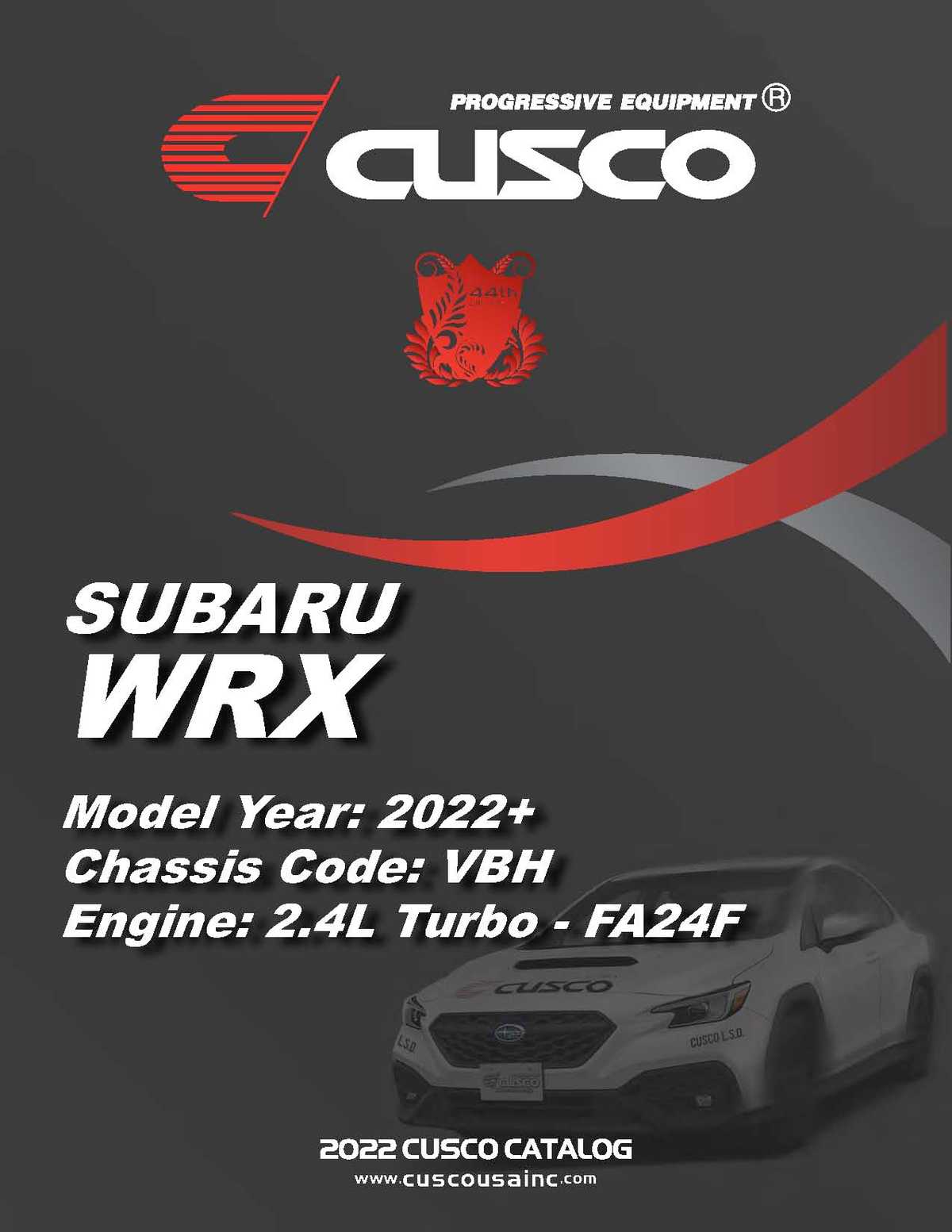 2022+ Subaru WRX (VBH) - Cusco All Parts Catalog (PDF)