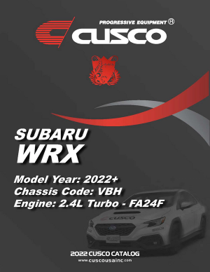 Subaru WRX 4-Dr. Sedan, FA24T (2.4L Turbo) - All Parts Catalog 2022