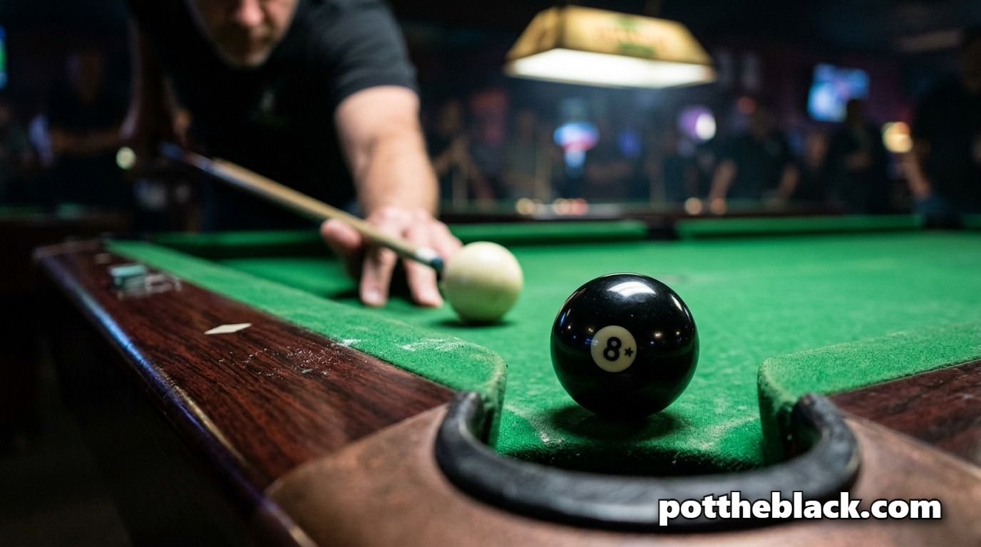 Potting the 8 ball