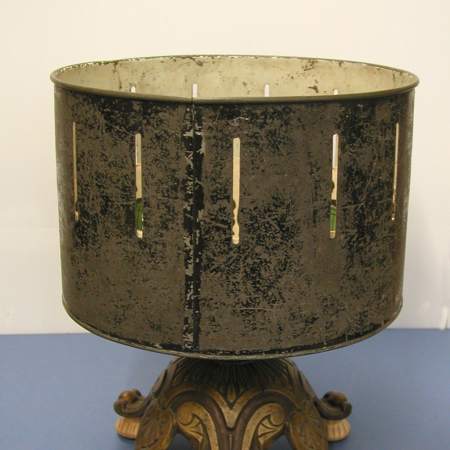 The slotted drum of a nineteenth-century zoetrope in Auckland Museum