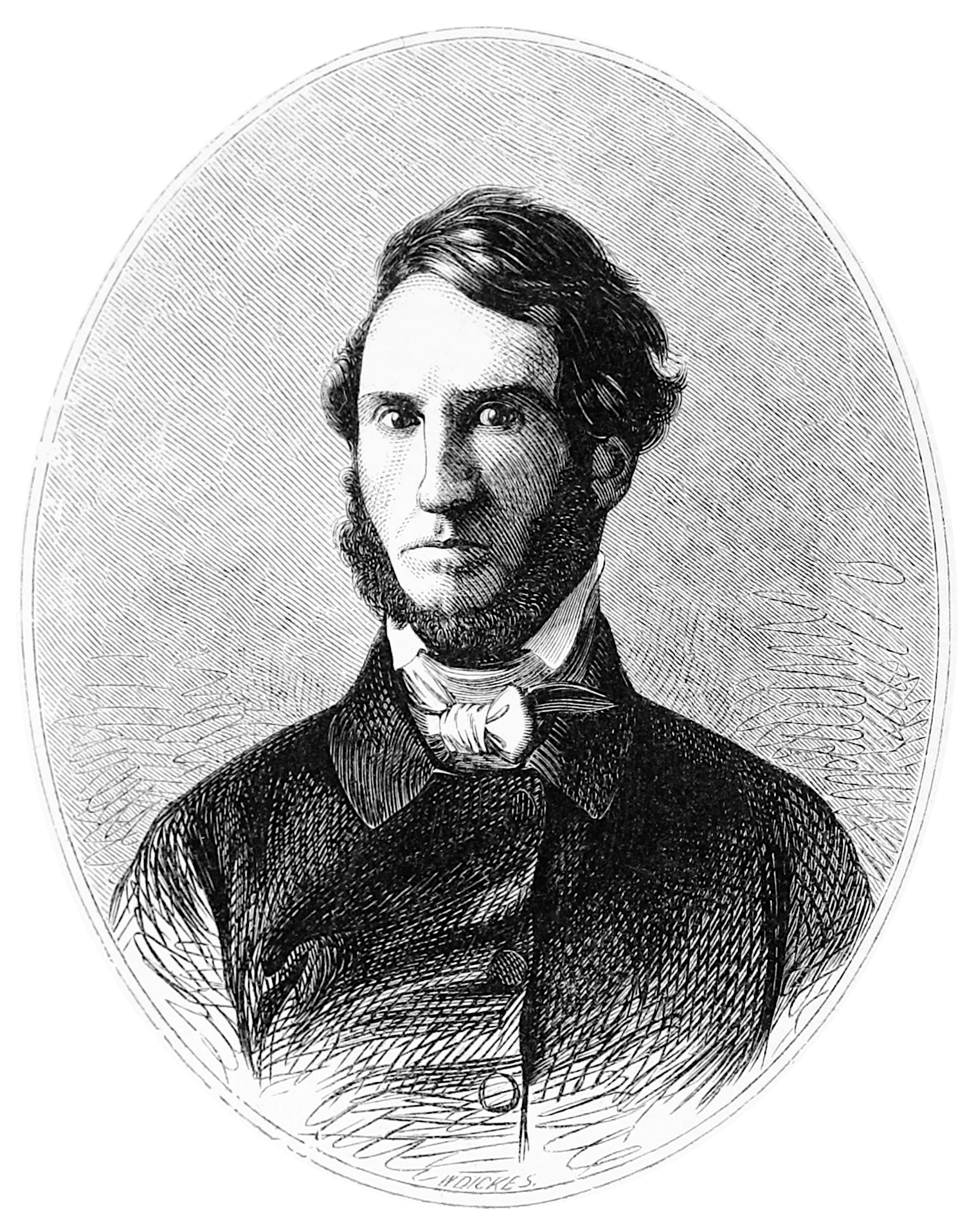 A nineteenth-century engraved portrait of John Lloyd Stephens
