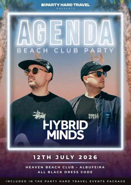 Hybrid Minds Agenda Beach Club Party