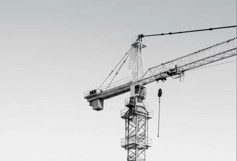 Tower crane on a New Zealand construction site