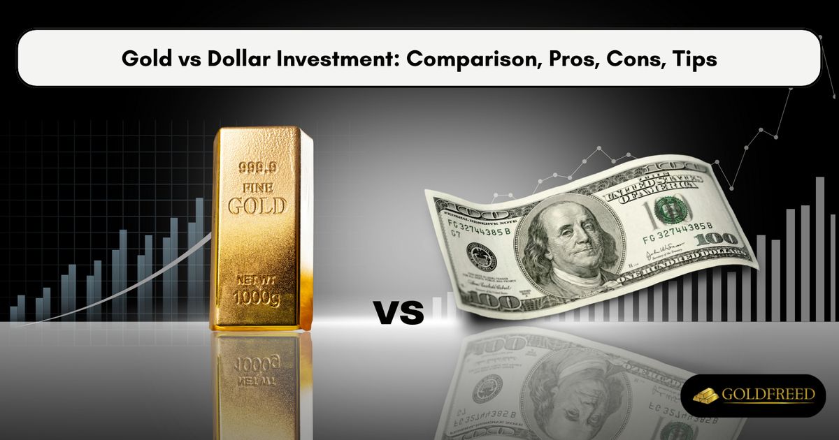 Gold vs Dollar Investment: Comparison, Pros, Cons, Tips