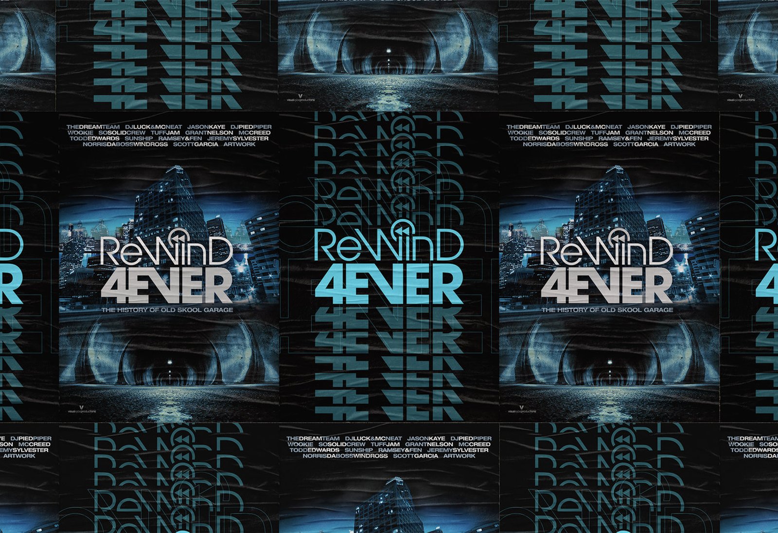 Rewind 4Ever Wheatpaste Posters