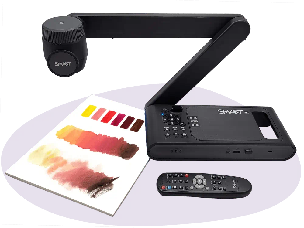 Document Camera pointed at artwork