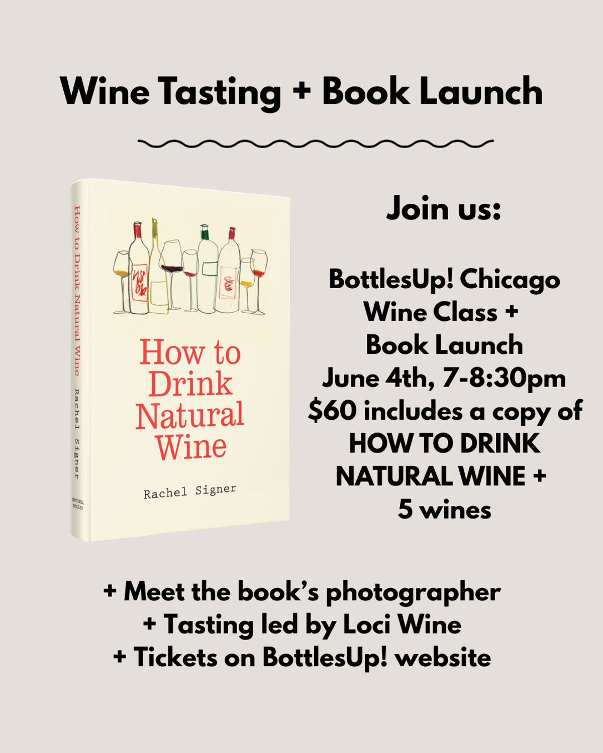 "How to Drink Natural Wine" Class + Book Launch!