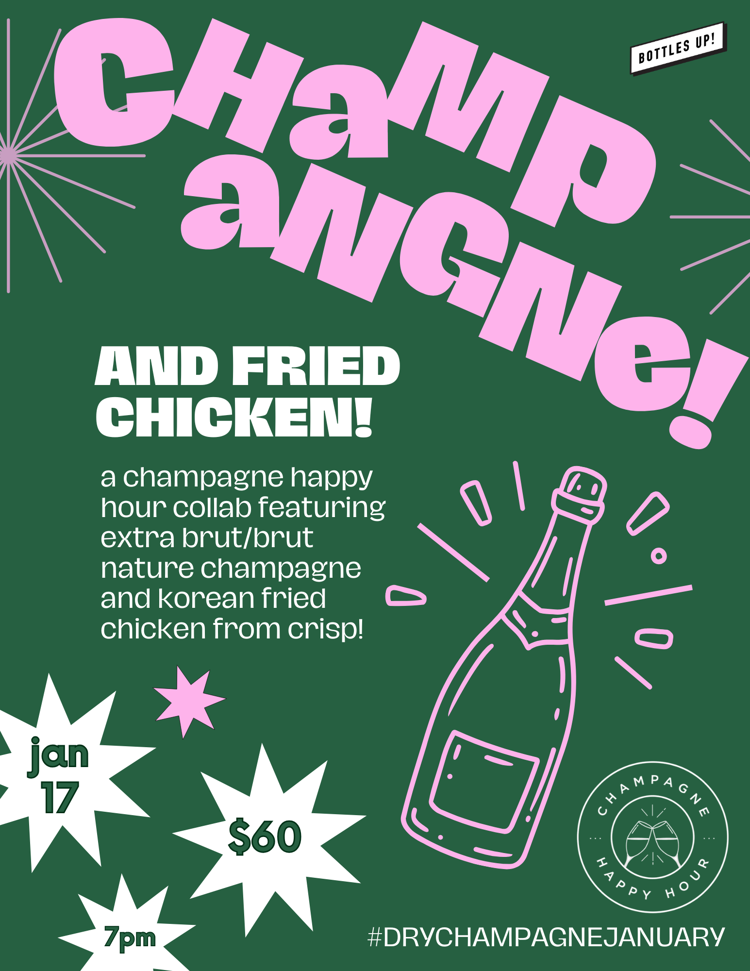 Champagne + Fried Chicken!
