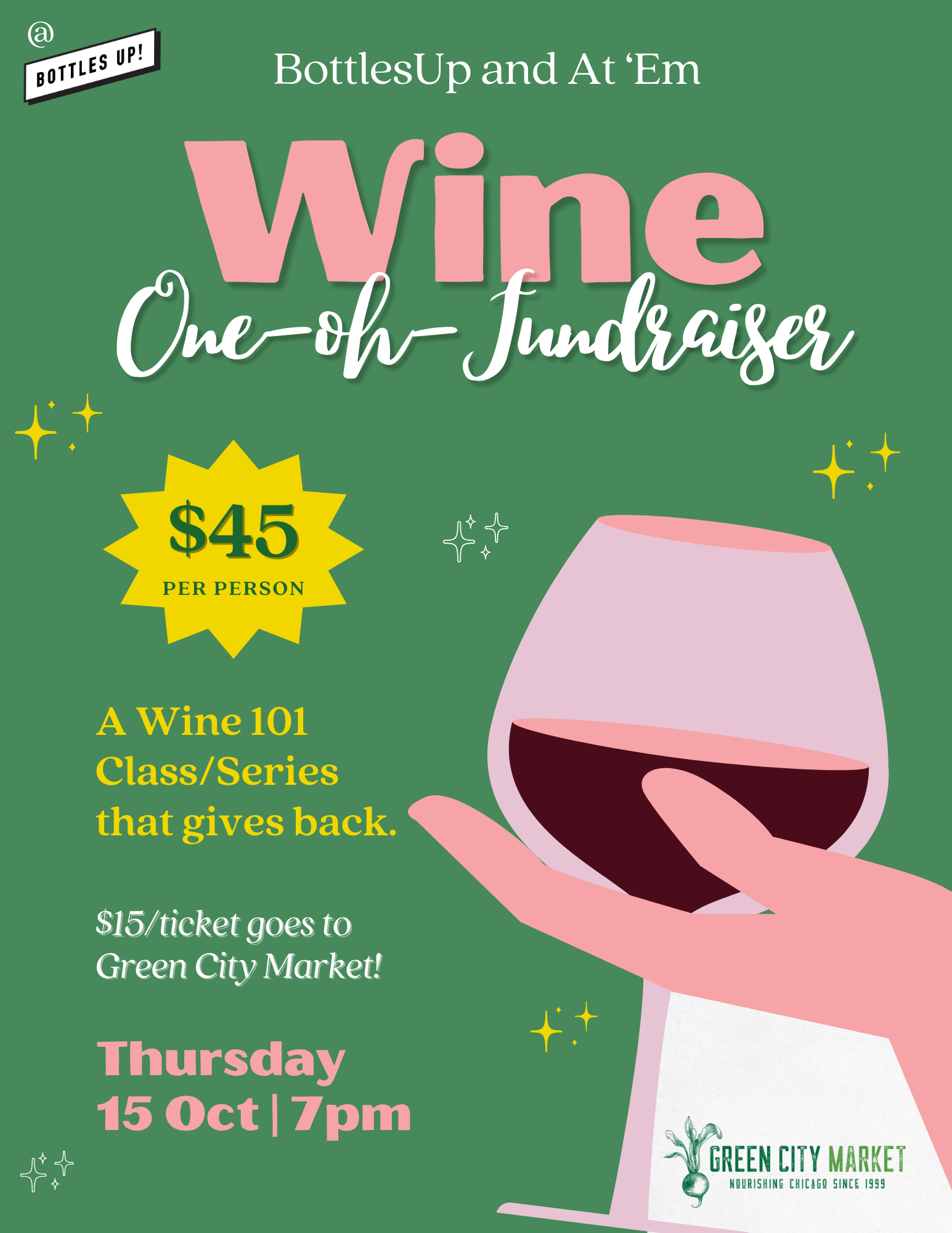 BottlesUp and At 'Em | Wine One-oh-Fundraiser!