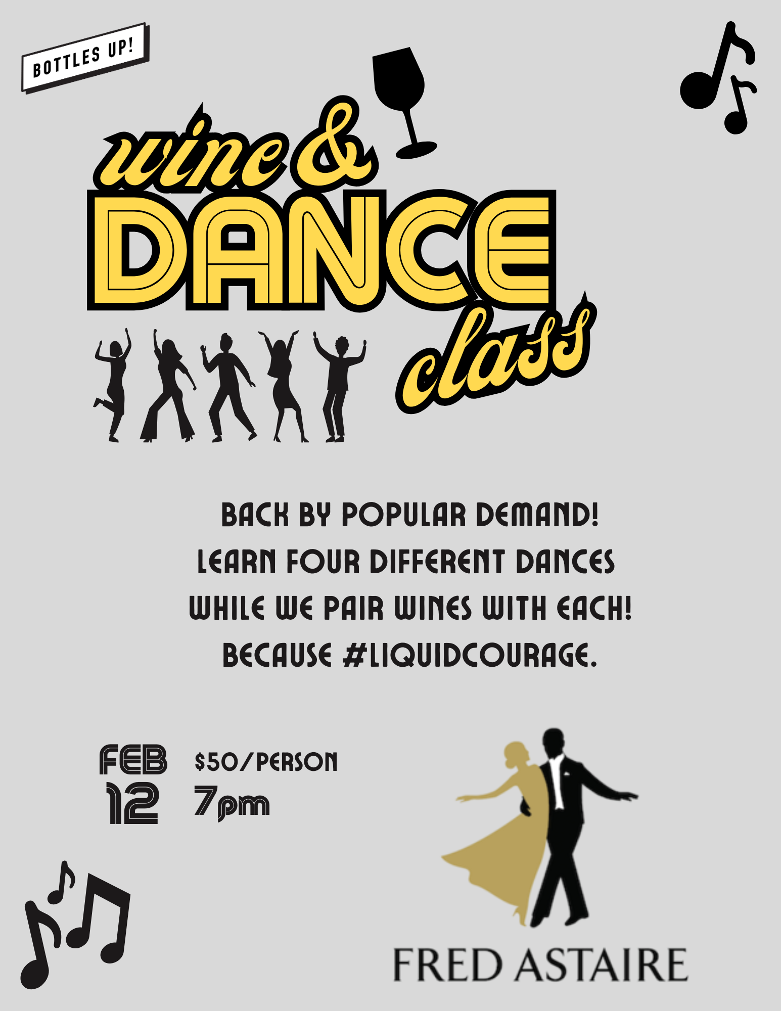 Wine + Dance Class!