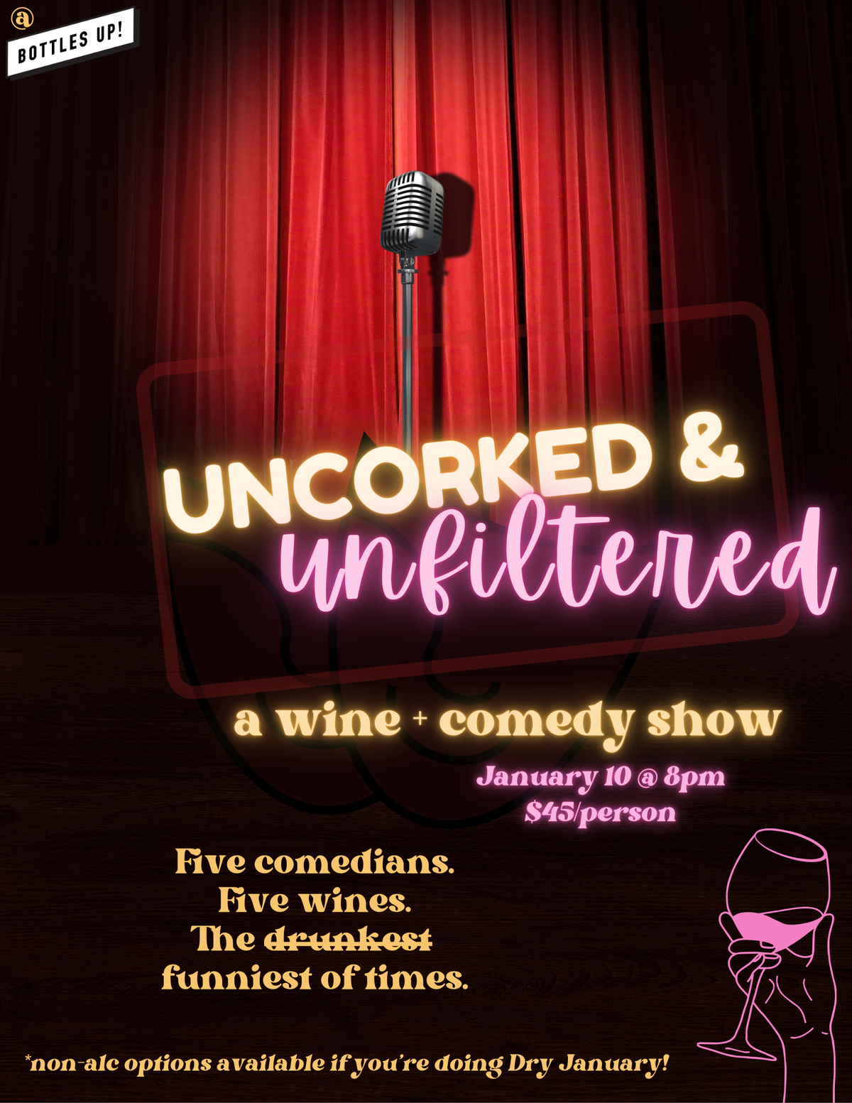 Wine and Comedy Show!