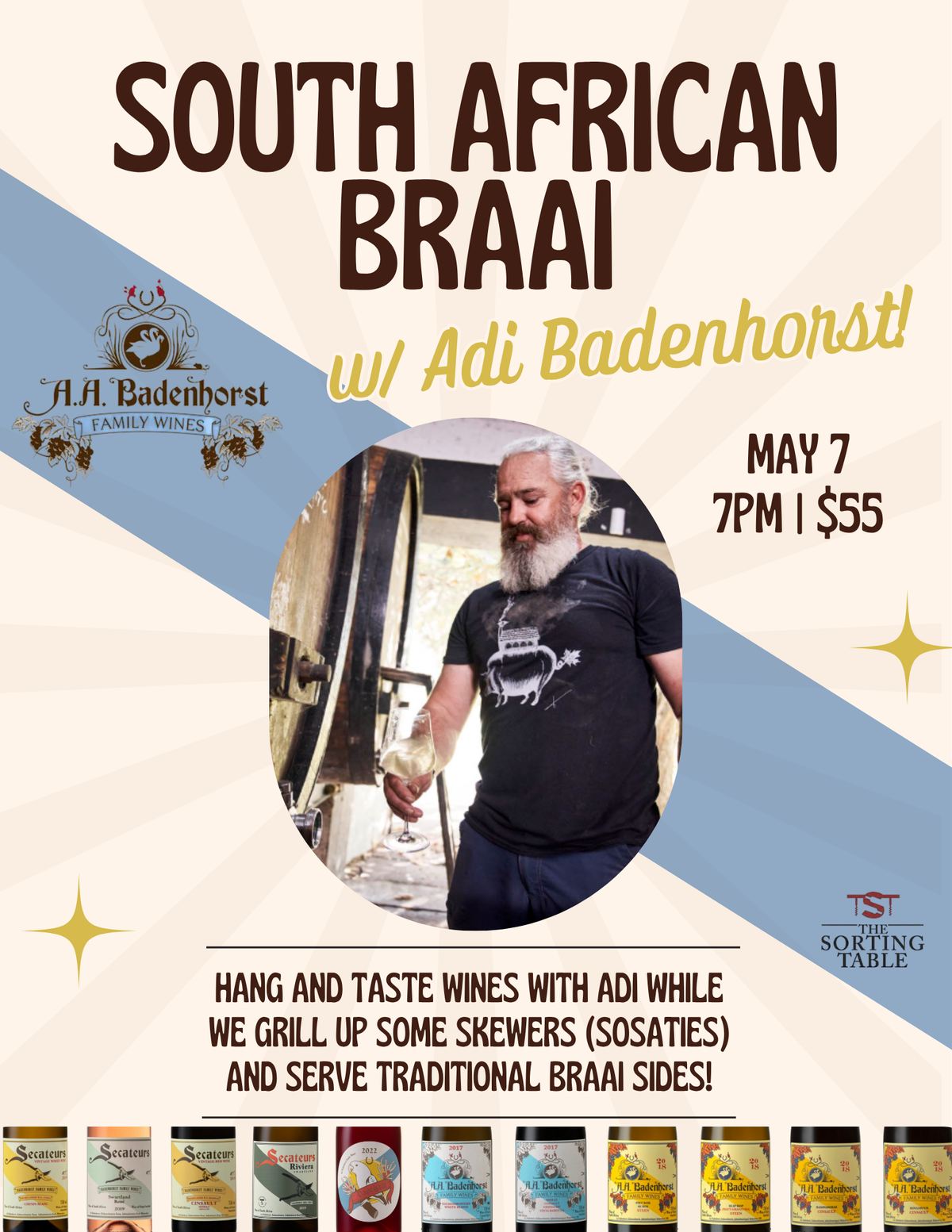 South African Wine Tasting + Braai!
