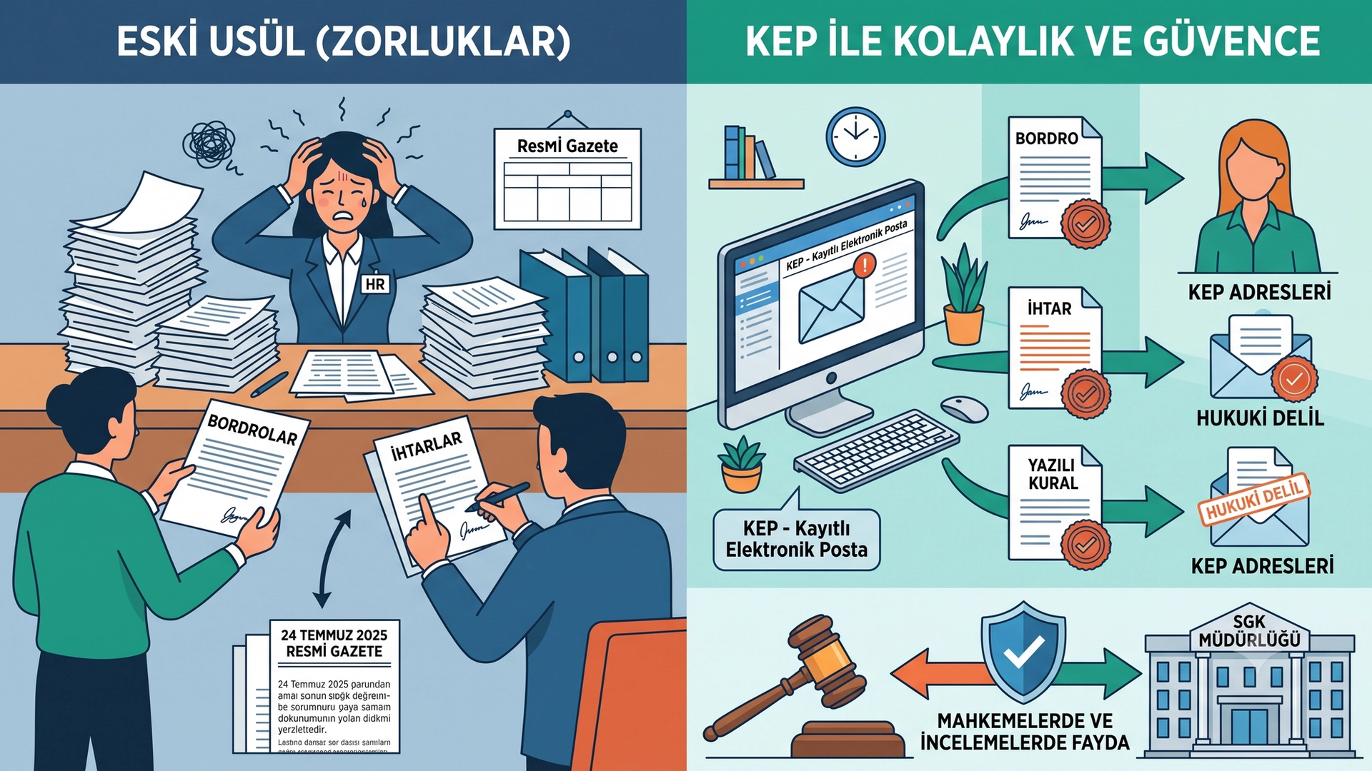 İşverenler İçin Bordro ve Bildirimlerde KEP Dönemi