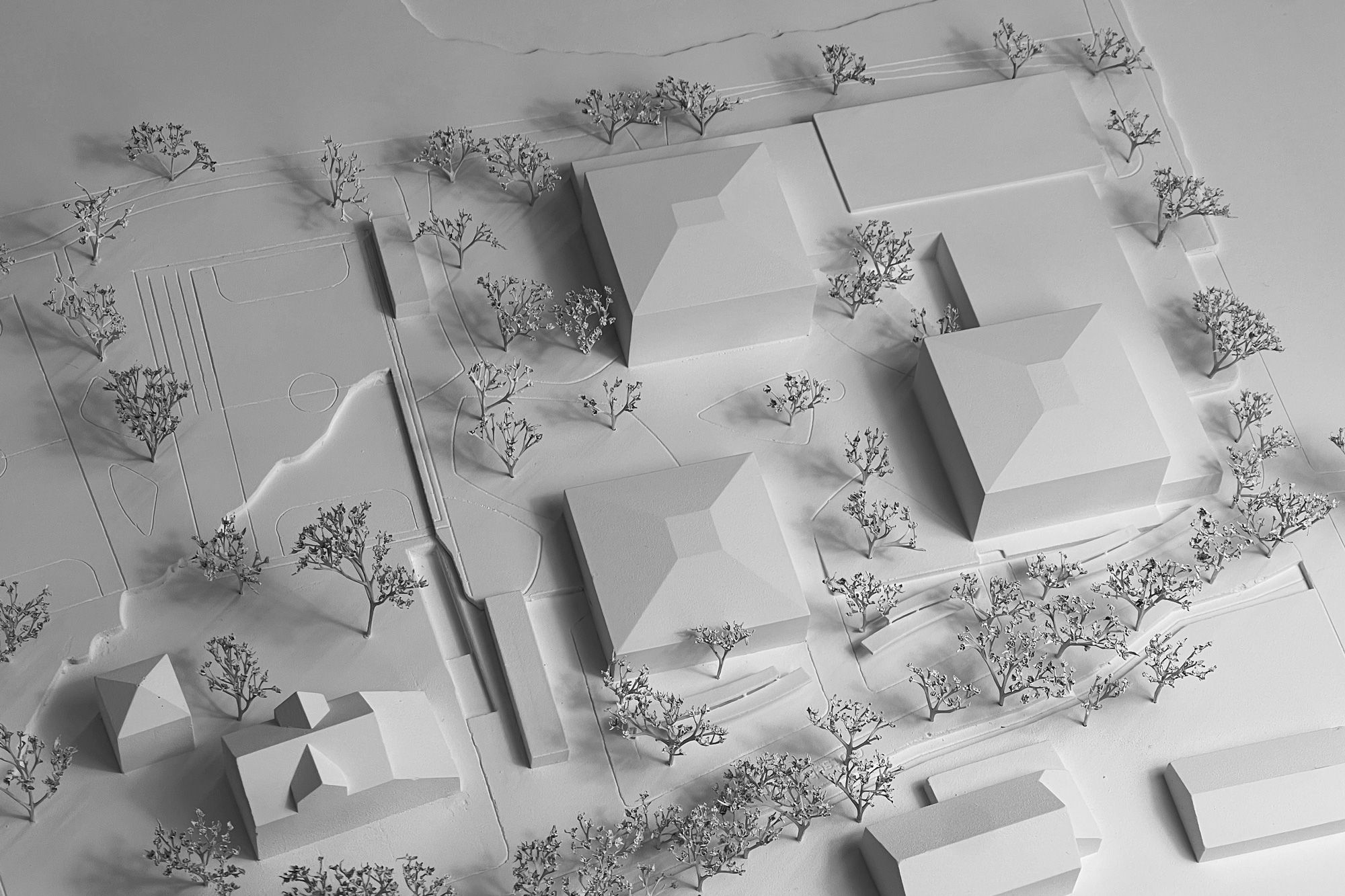 Modell Schulhaus Kandermatte in Thierachern