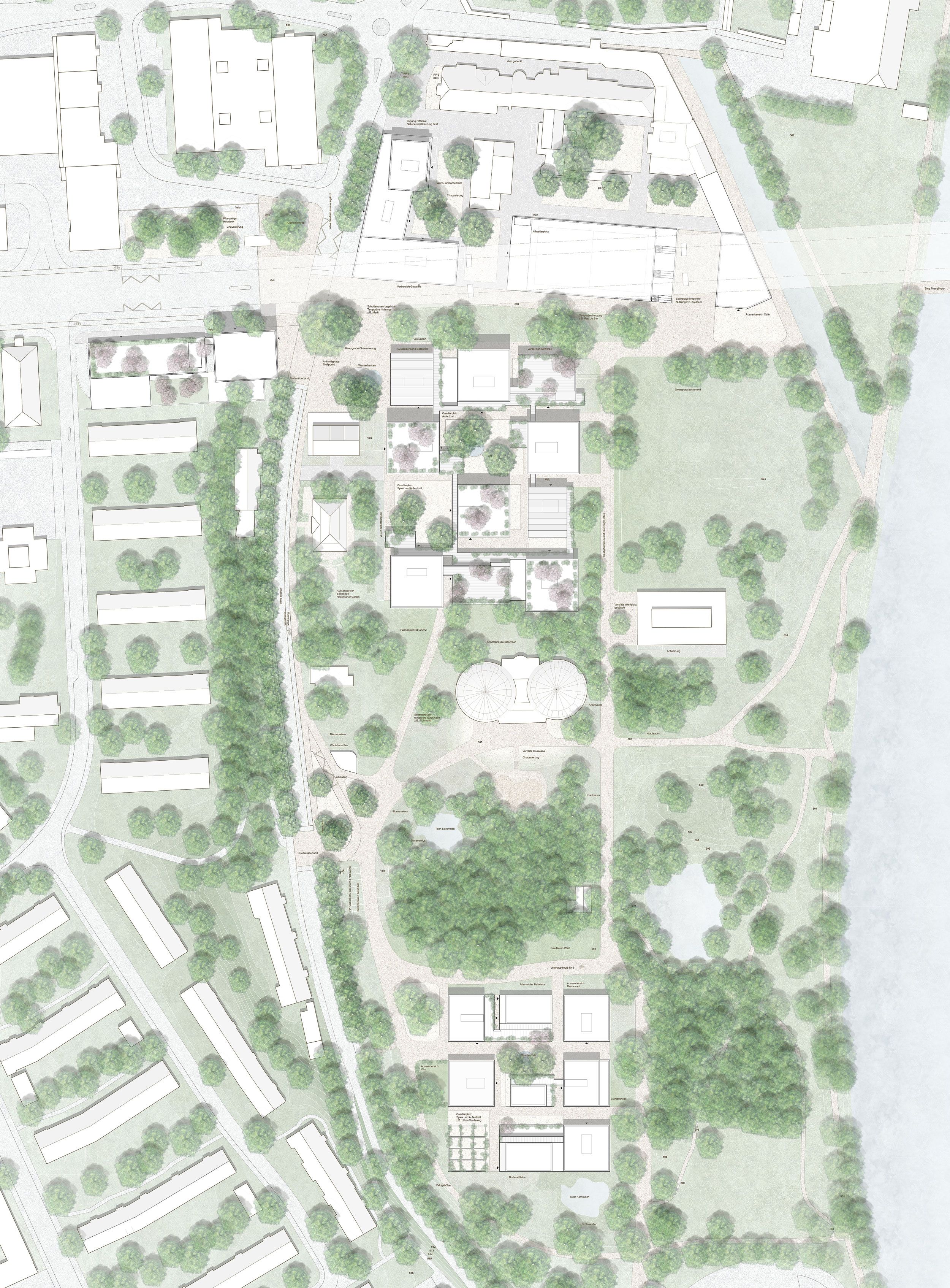 Situationsplan Gaswerkareal Bern