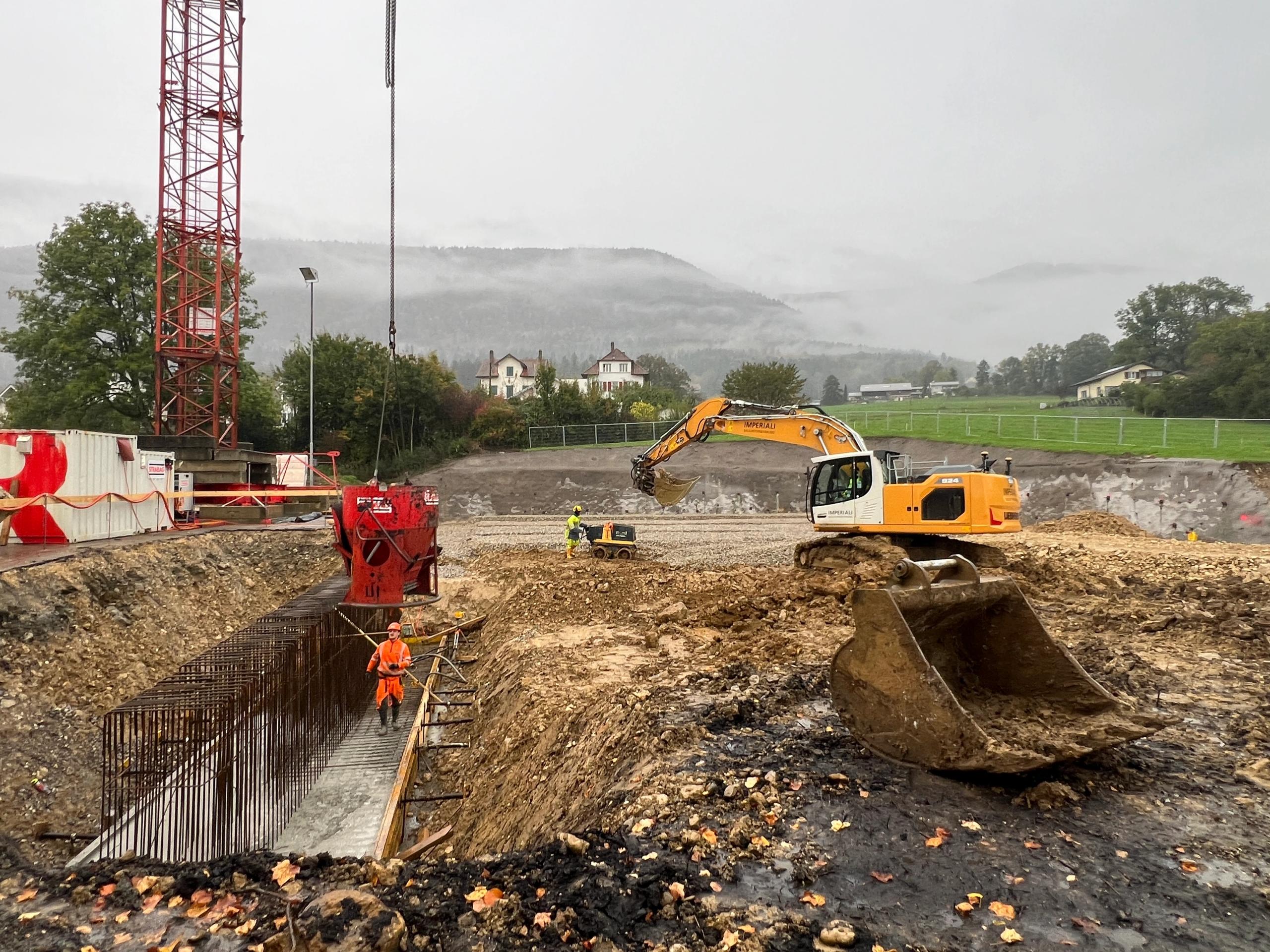 Baustellenfoton Aushub