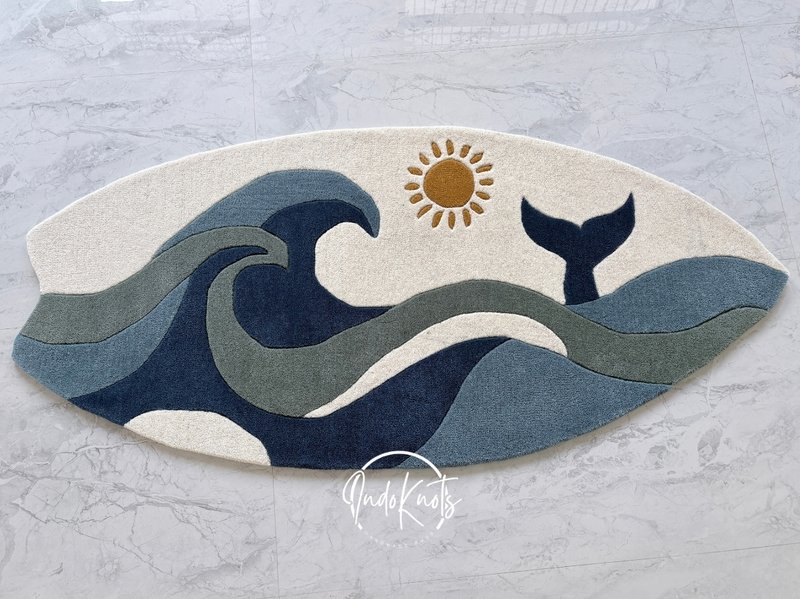 Tidal Wave Wool Rug