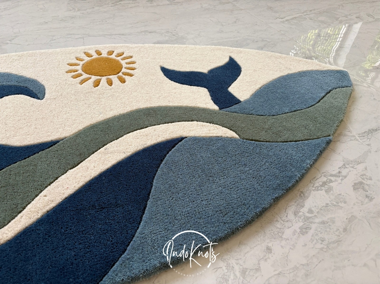 Tidal Wave Wool Rug · detail view 2