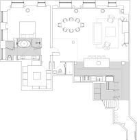 New floor plan with Wormhole highlighted in gray
