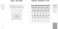 Diagram of the building's traditional column capital and MFD reinterpretation in ASCII
