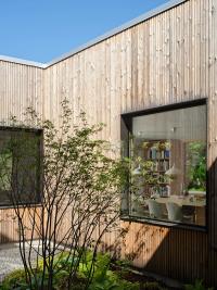 The building is organized around a central courtyard