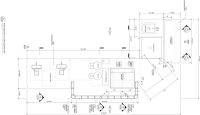 Plan of cafe counter