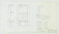 From MoMA: “Pavilion Apartments and Town Houses, Lafayette Park, Detroit, MI (Entrance wardrobe C type building. Plan, elevations, sections.)” by Ludwig Mies van der Rohe. © 2016 Artists Rights Society (ARS), New York / VG Bild-Kunst, Bonn.