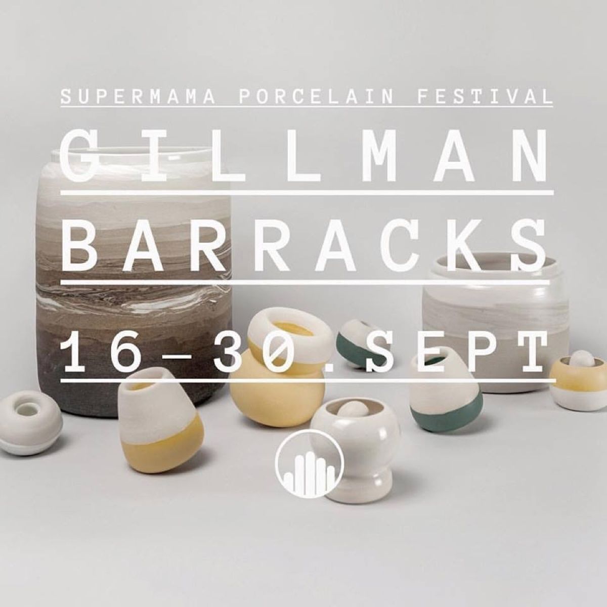 Supermama Porcelain Festival 2016 poster featuring Still Wares ceramics