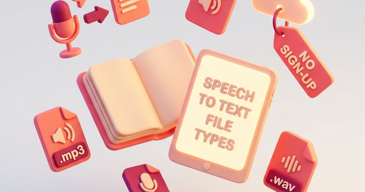 Understanding Speech to Text File Types: Supported Audio Formats and No ...