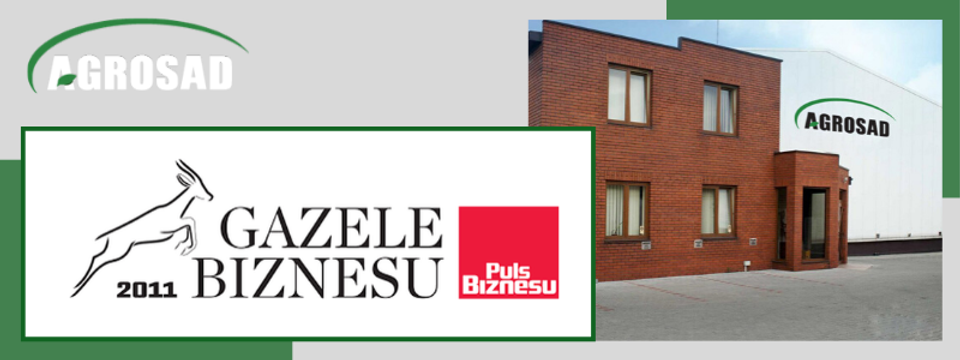 AGROSAD w rankingu Gazele Biznesu 2011