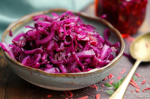 Marynowana kapusta czerwona