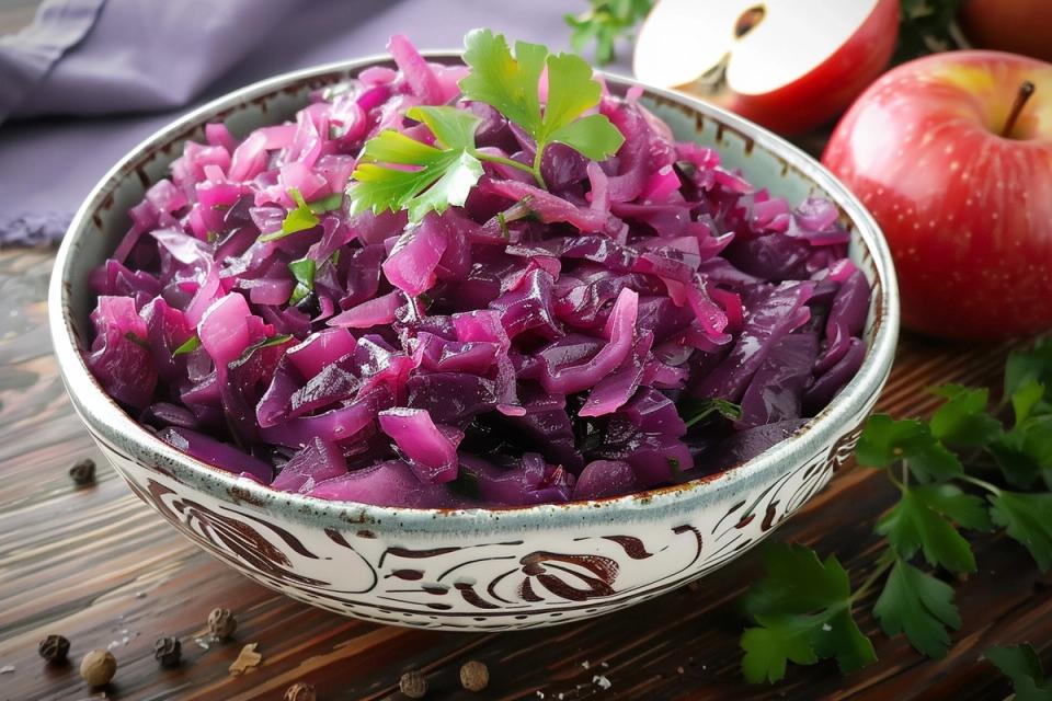 Modra kapusta z jabłkami