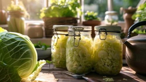 Surówka z kapusty białej w słoiku